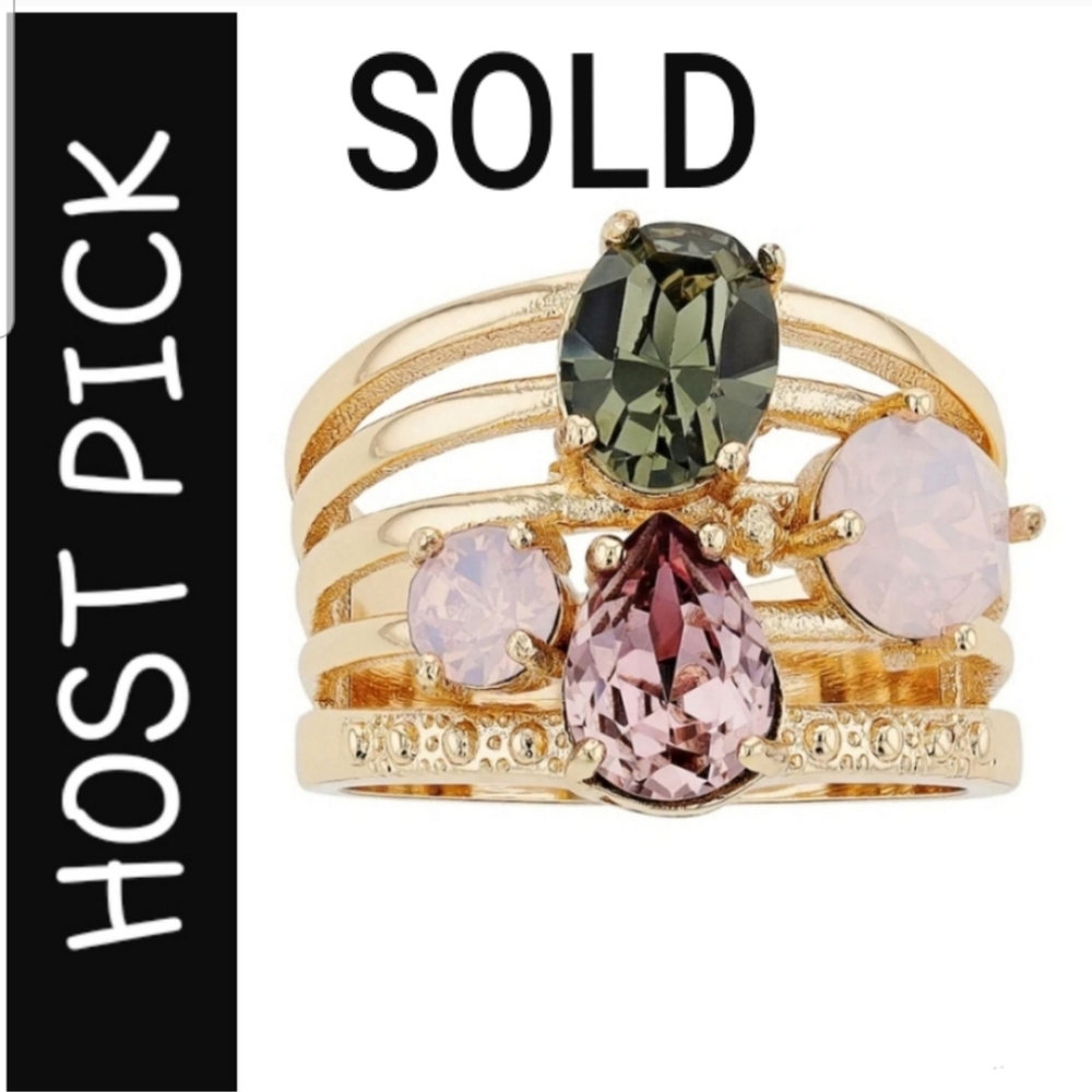 Swarovski Brilliance MultiStone Ring NWT - Picture 1 of 10